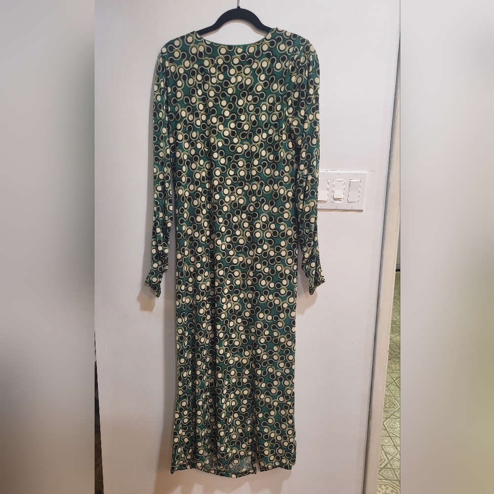 Eloquii Ruched Long-Sleeve Midi/Maxi Dress